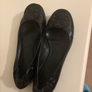 Tory Burch Black Leather Loafers